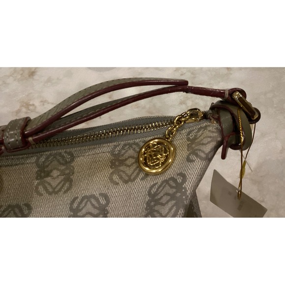 Loewe Anagram Print Canvas Top Handle Bag Padlock Charm Designer Handbag - Picture 7 of 16